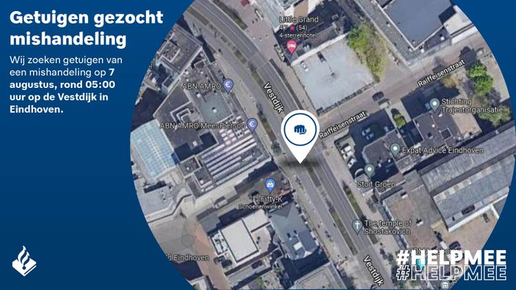 Eindhoven - Gezocht - Zware mishandeling - Vestdijk - Eindhoven